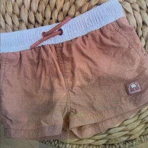 Kids Swim Trunks in Brown